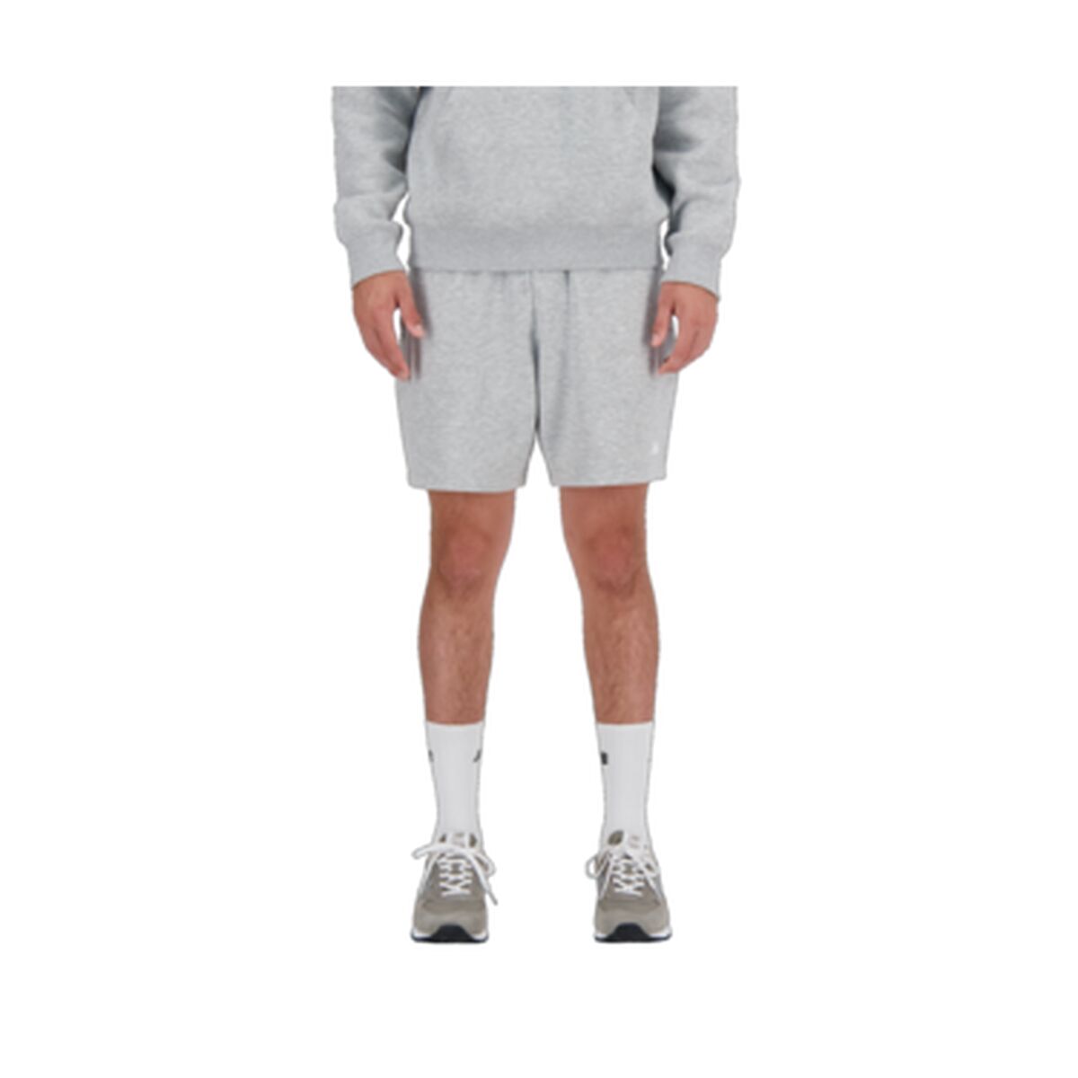 Men's Sports Shorts New Balance ESSENTIALS FRENCH TERY SHORT 7 MS41520 Grey-0