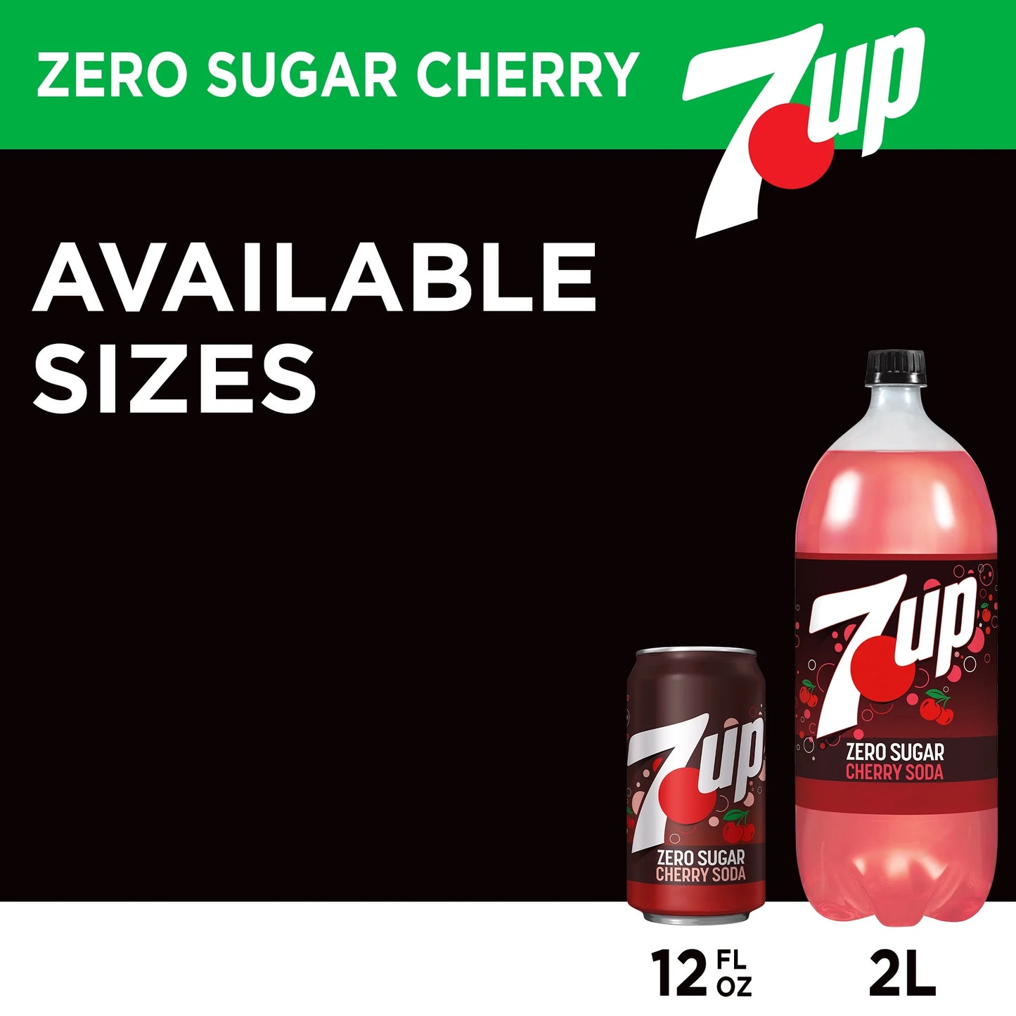 Caffeine Free Zero Sugar Cherry Soda Pop, 12 Fl Oz, 12 Pack Cans