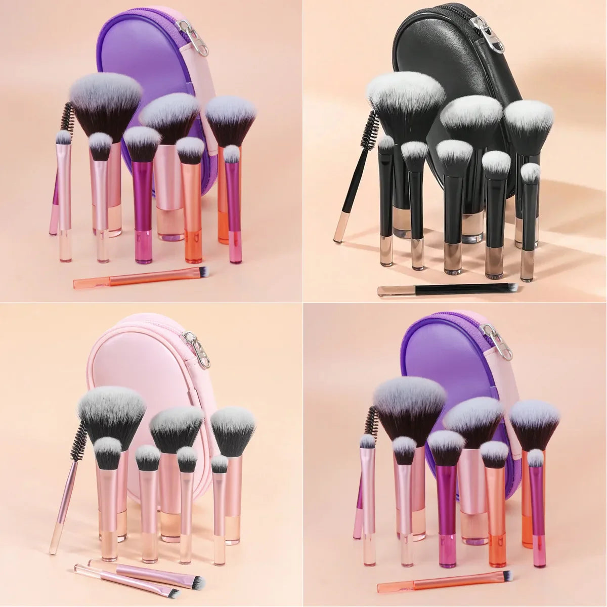 10 Piece Mini Makeup Brush Set Professional Tools