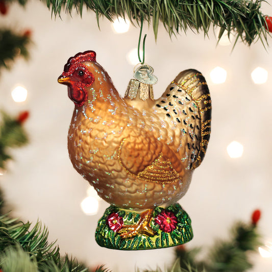 Spring Chicken Christmas Ornament-0