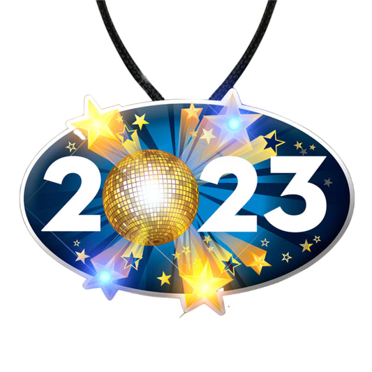 2023 Happy New Year Graduation Party Body Light Necklace