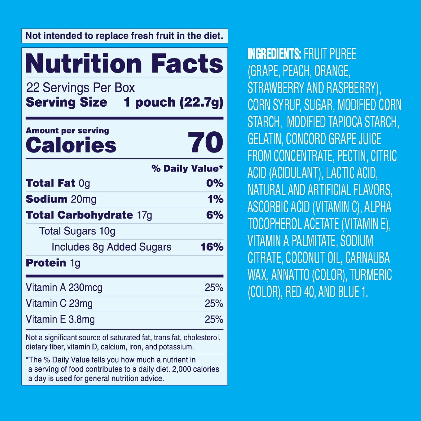 22 Pack Fruit Snacks Mixed Fruits | Welch's image 1
