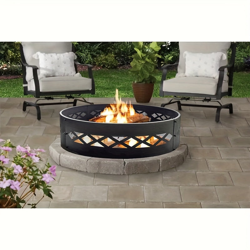 Fire Pit Ring for Outdoor Wood Burning-2