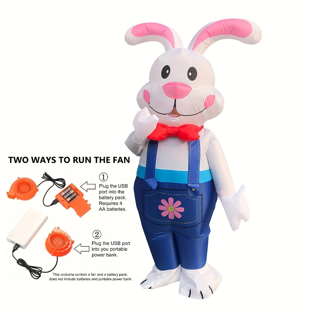 Inflatable Bunny Costume Battery/USB Powered-1