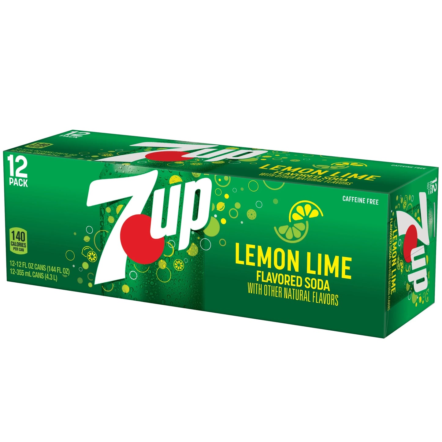 Lemon Lime Soda, 12 Fl Oz Cans, 12 Pack, Allergens Not Contained