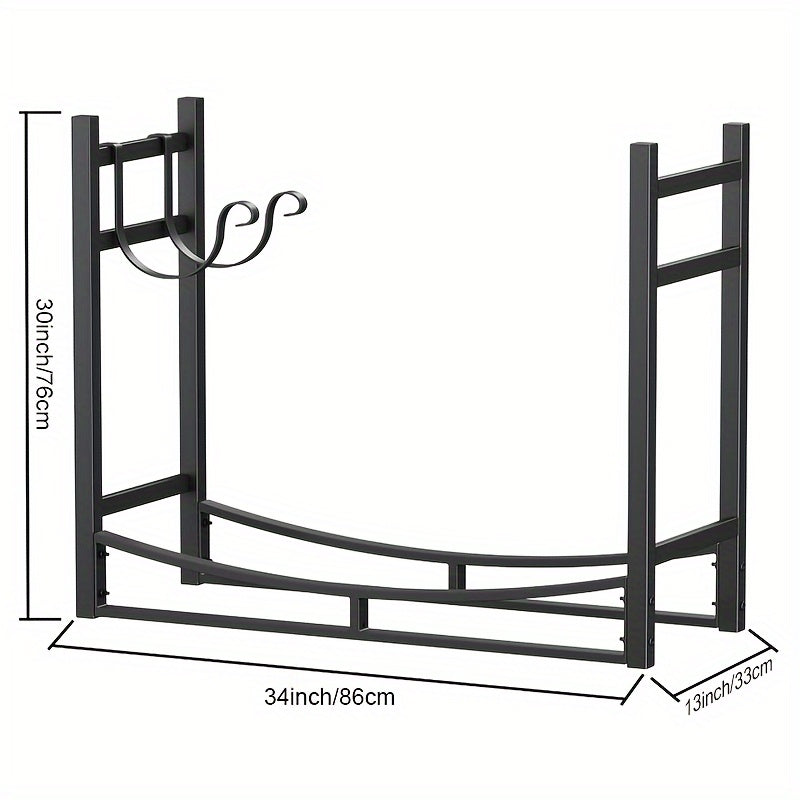 Waterproof Outdoor Firewood Storage Rack-3