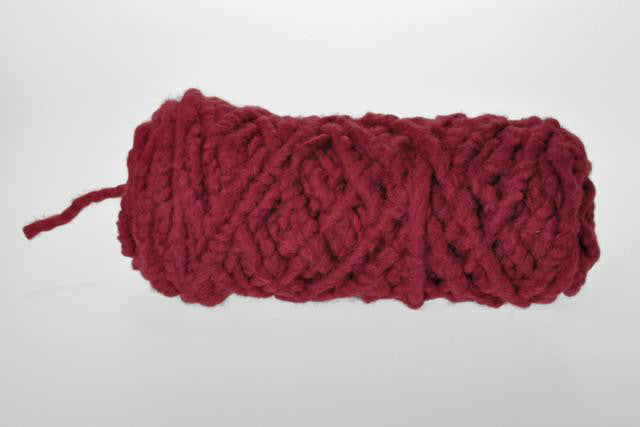 WOOL YARN BURGUNDY 10MM*2M-0