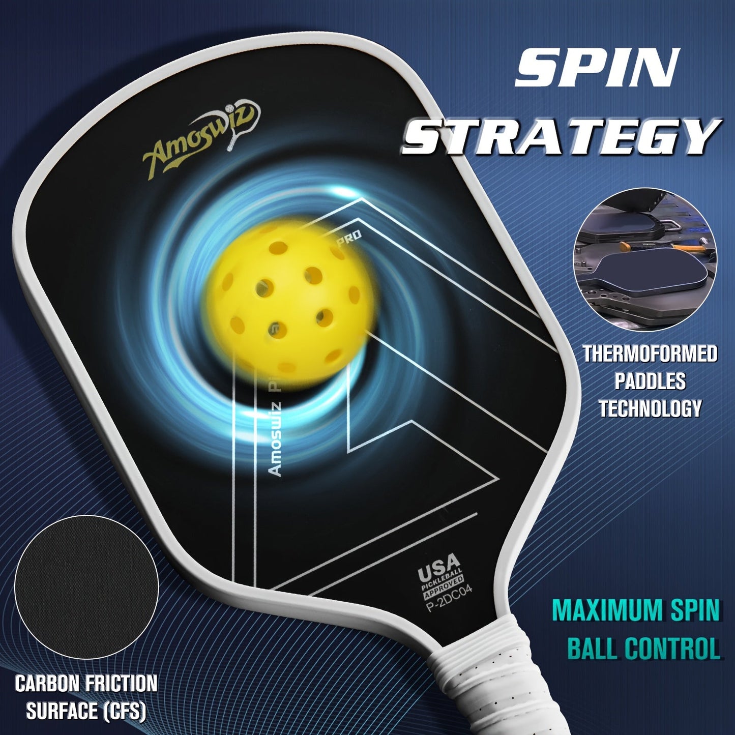Momentra™ Carbon Fiber Pickleball Paddle