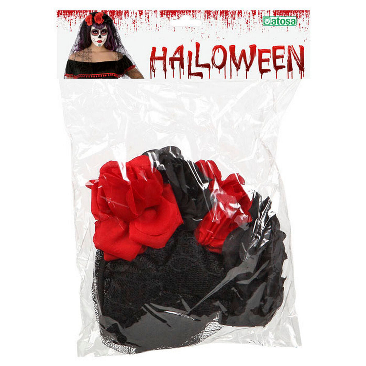 Headband Halloween Red/Black-3