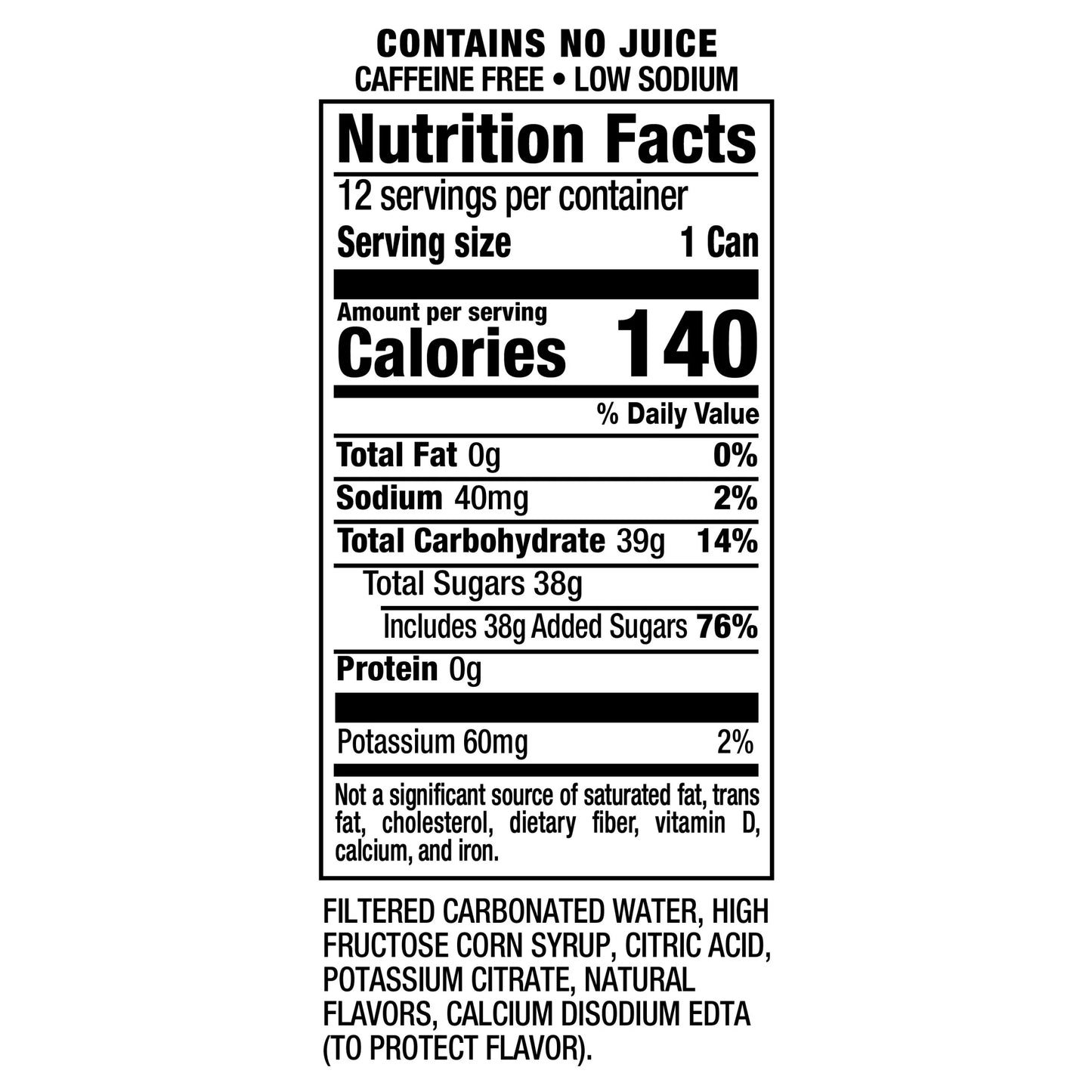 Lemon Lime Soda, 12 Fl Oz Cans, 12 Pack, Allergens Not Contained