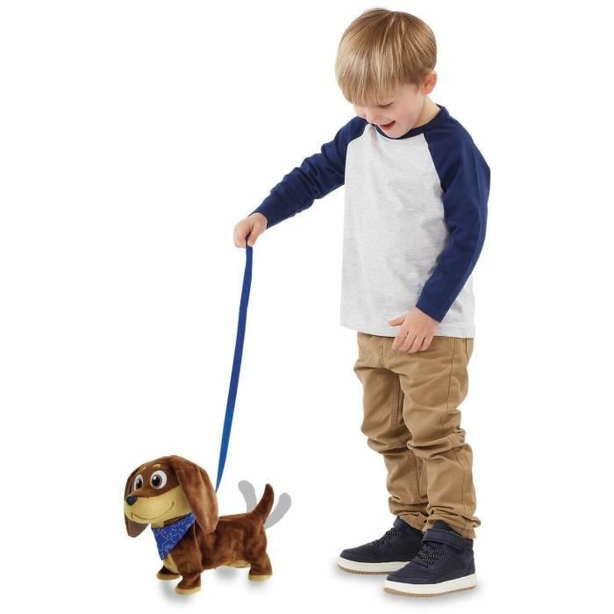 Motion-animated Stuffed Animal Goliath Dog 28 cm-1