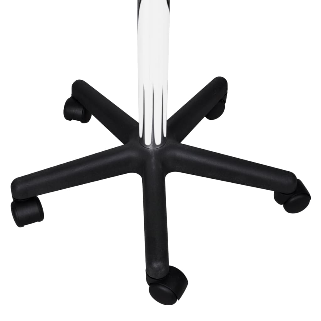 vidaXL Office Chair Swivel Rolling Stool with Wheels for Office Faux Leather