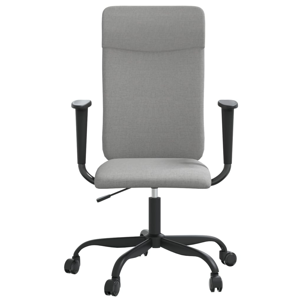 vidaXL Office Chair Rolling Office Computer Desk Chair with Armrest Fabric