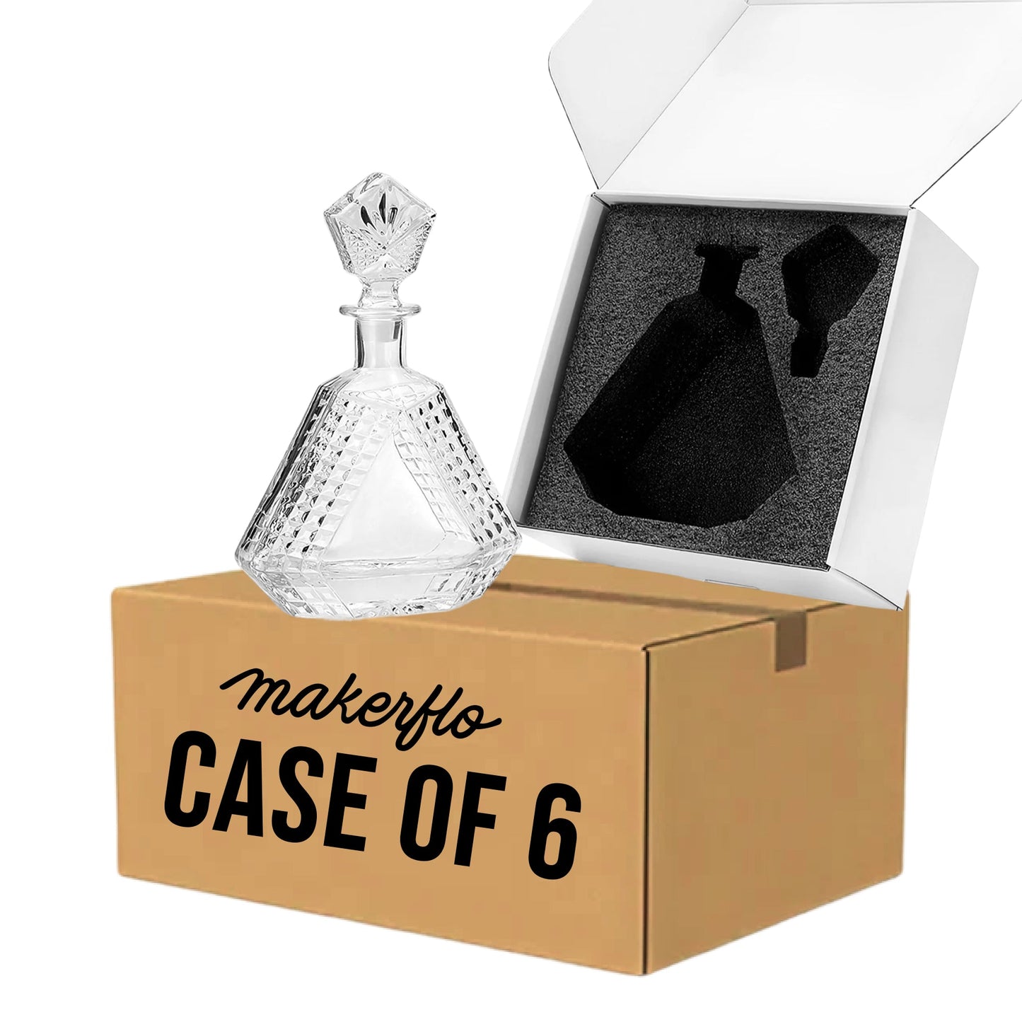 Whiskey Decanter - Triangle - 650ML-1
