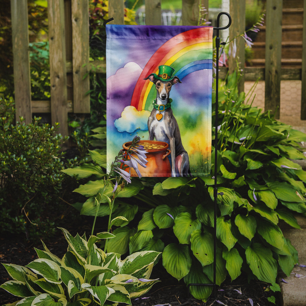 Greyhound St Patrick's Day Garden Flag