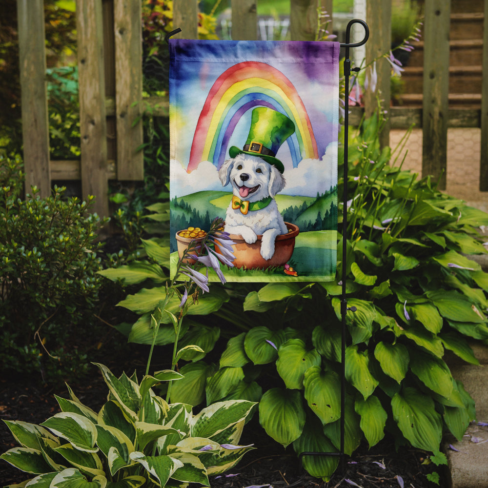 Kuvasz St Patrick's Day Garden Flag