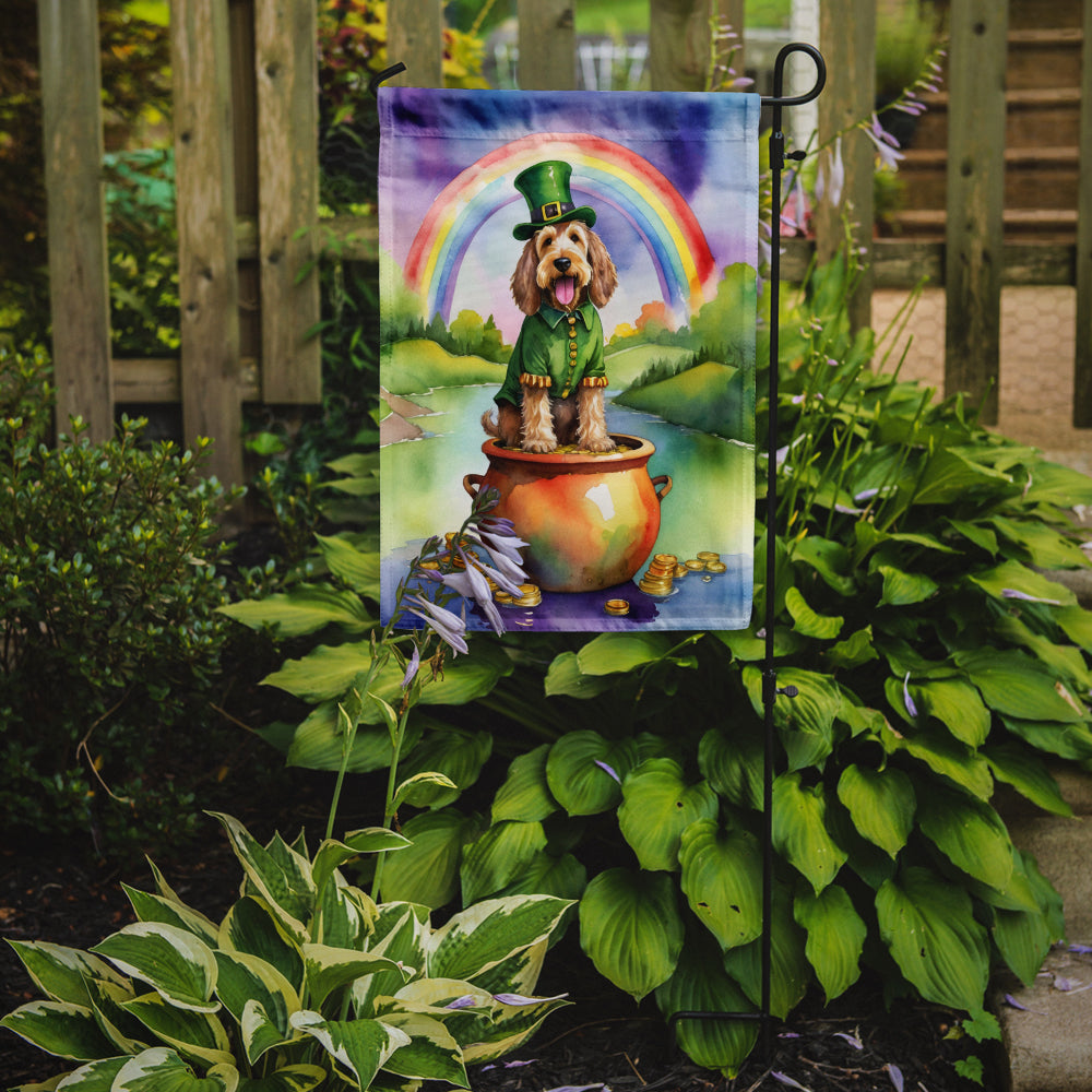 Otterhound St Patrick's Day Garden Flag