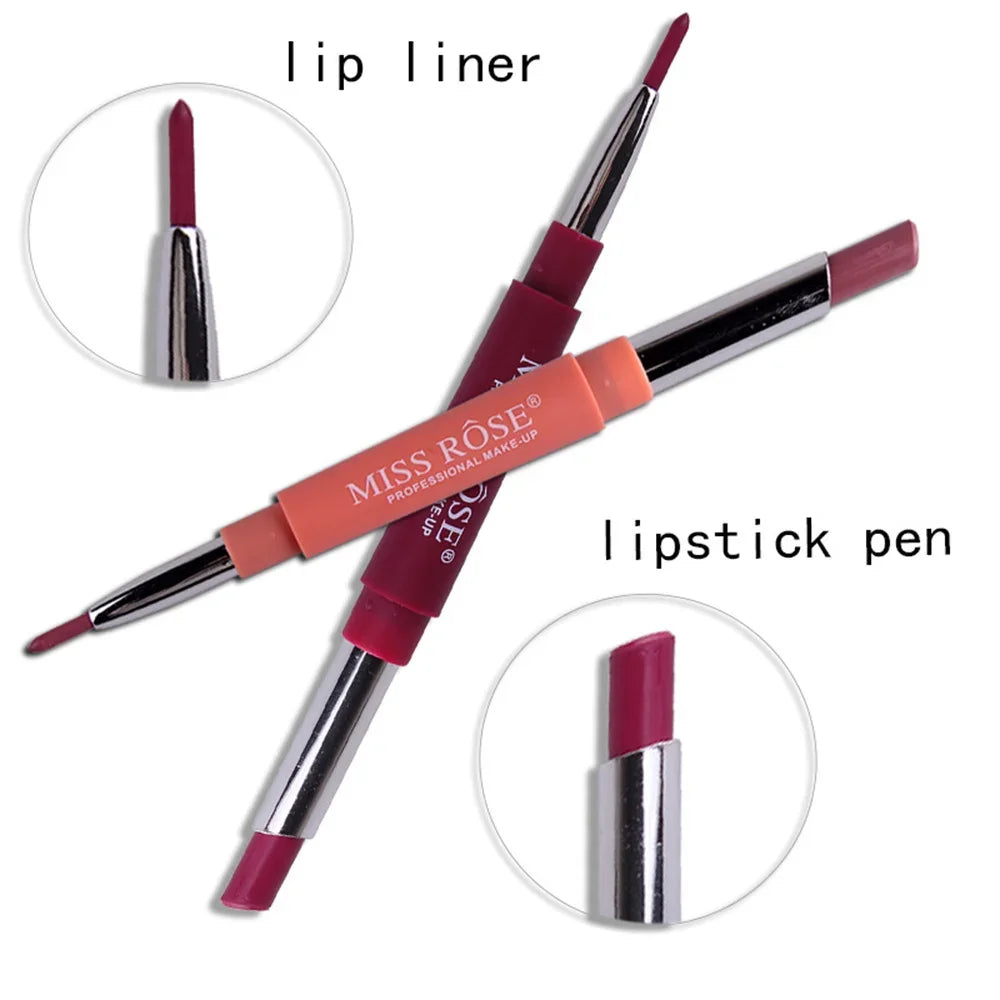 Double Opening Lipstick Waterproof Lip Makeup Tools