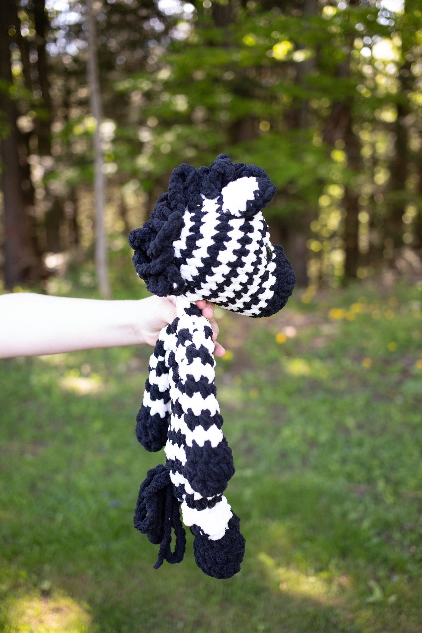 Zebra Lovey, Zebra Stuffed Animal, Crochet Zebra Snuggler-2