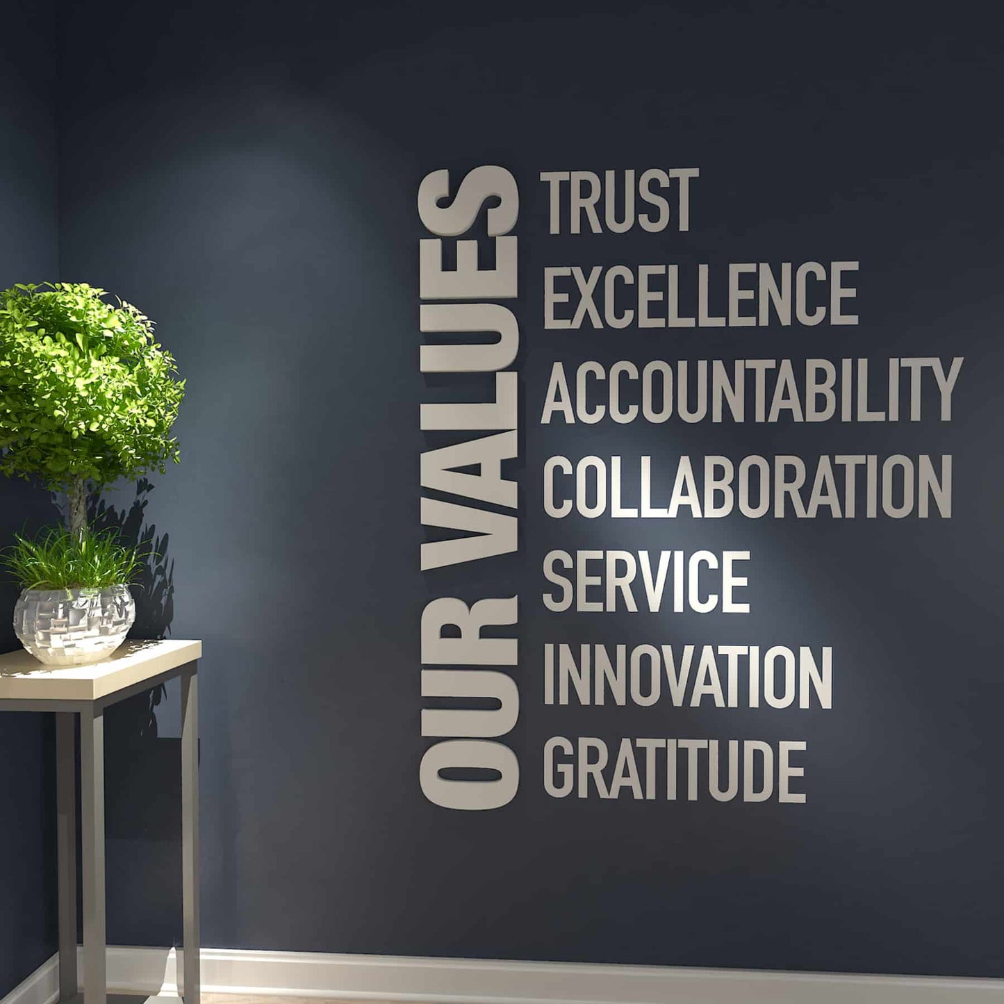 Our Values Office Decor