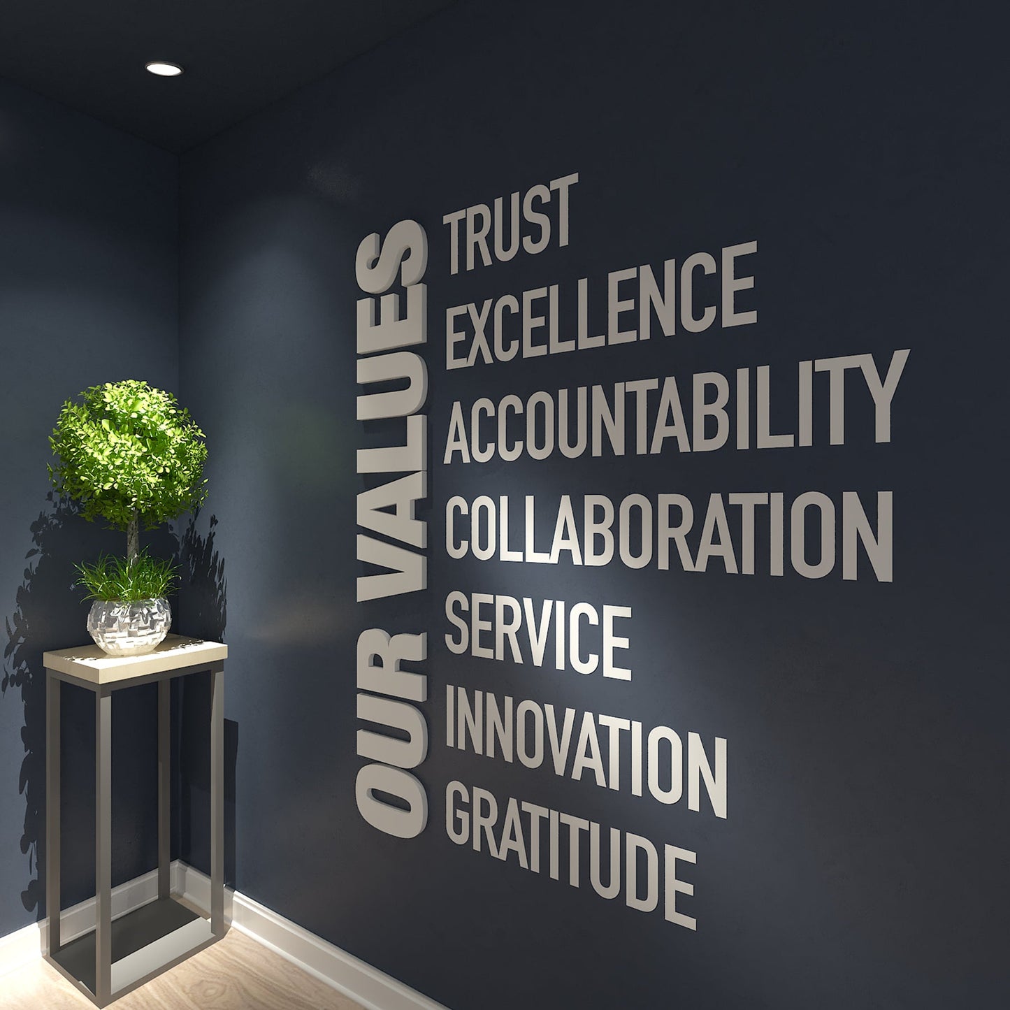 Our Values Office Decor