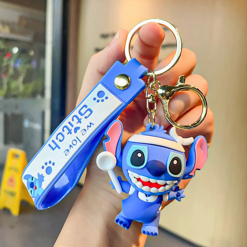 Anime Disney Keychain Mickey Minnie Lilo Stitch-37