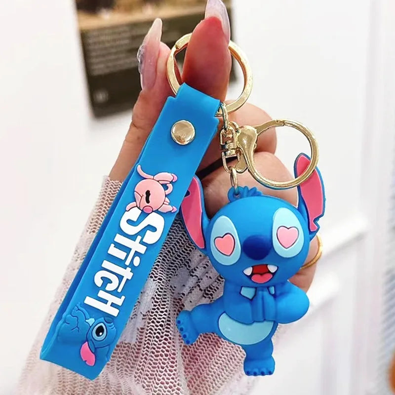 Anime Disney Keychain Mickey Minnie Lilo Stitch-13