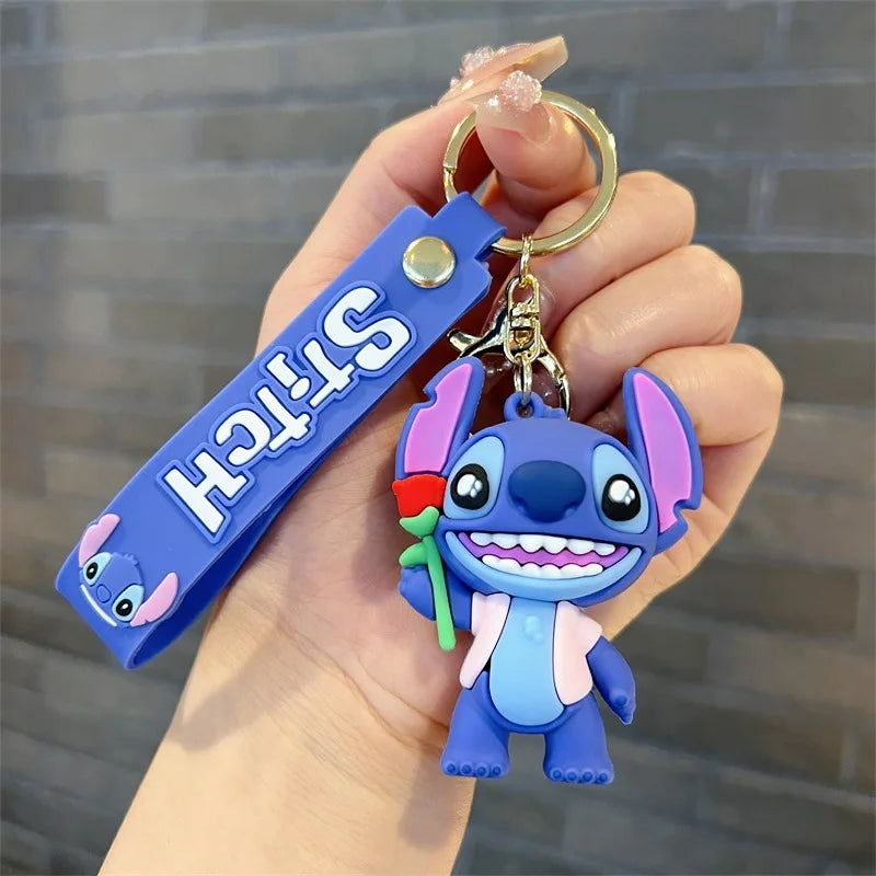 Anime Disney Keychain Mickey Minnie Lilo Stitch-60