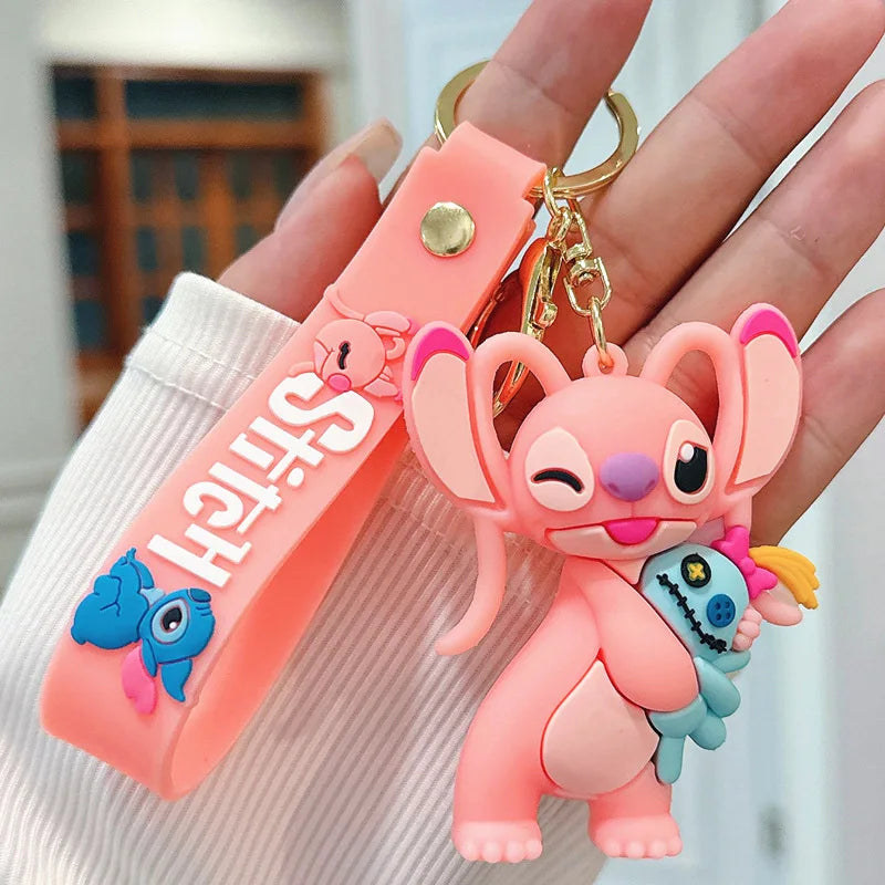 Anime Disney Keychain Mickey Minnie Lilo Stitch-76