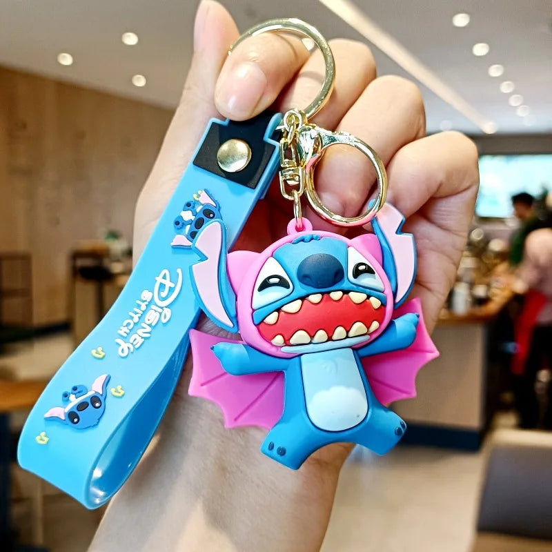 Anime Disney Keychain Mickey Minnie Lilo Stitch-26