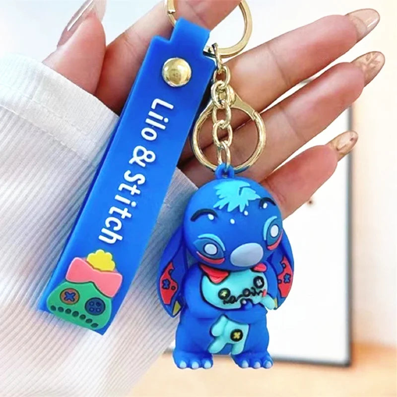 Anime Disney Keychain Mickey Minnie Lilo Stitch-45