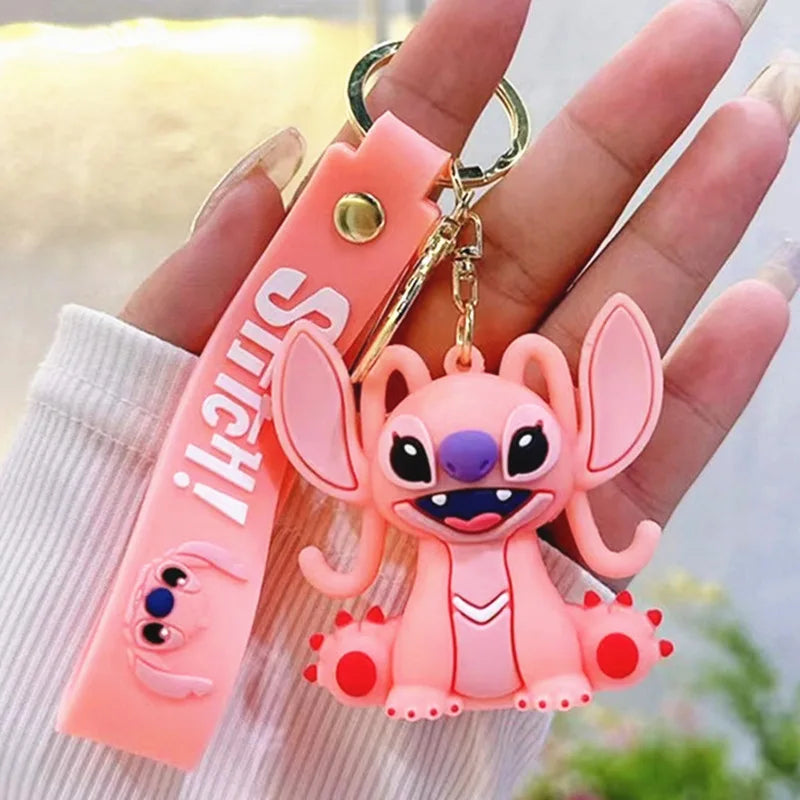 Anime Disney Keychain Mickey Minnie Lilo Stitch-63