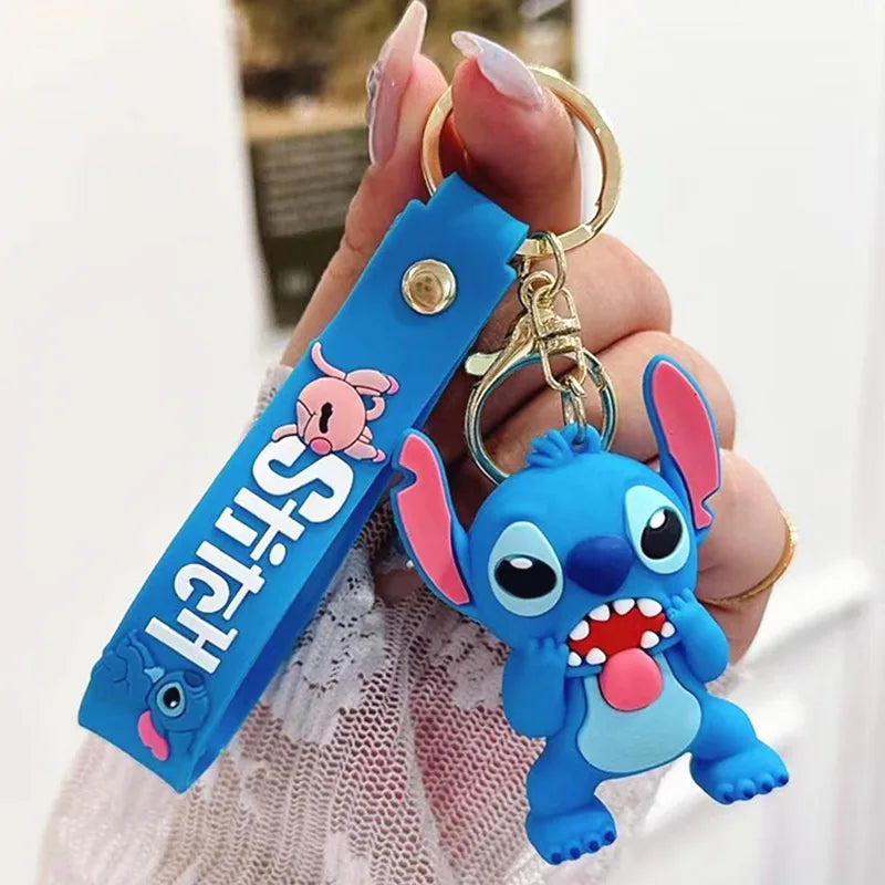 Anime Disney Keychain Mickey Minnie Lilo Stitch-15