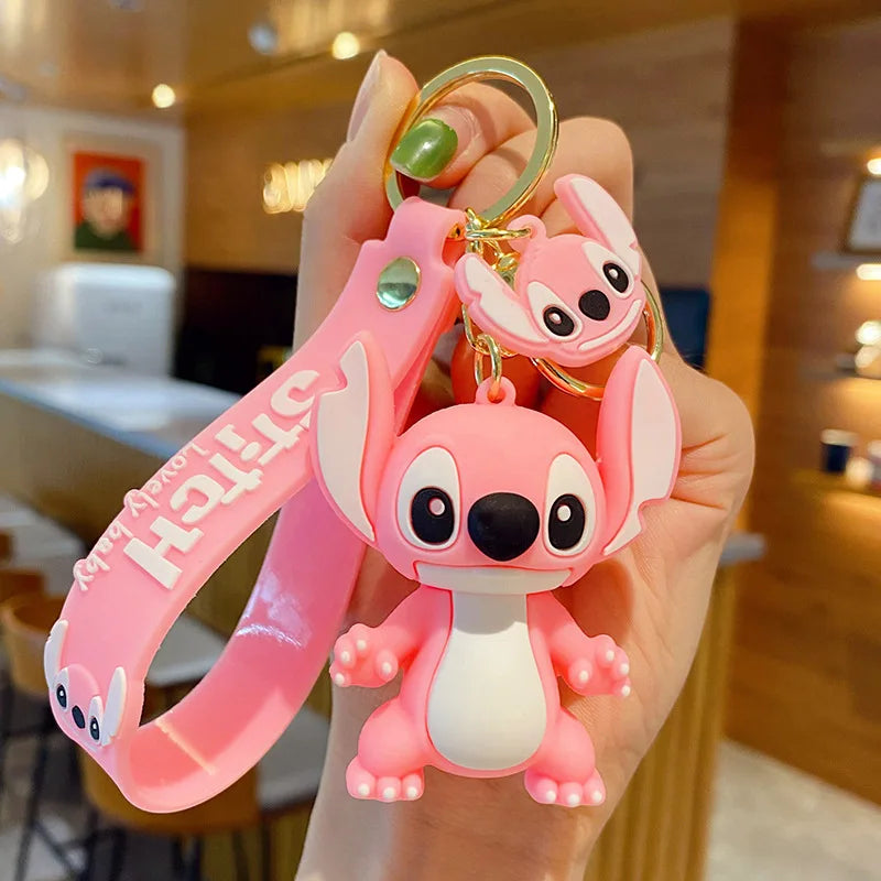 Anime Disney Keychain Mickey Minnie Lilo Stitch-40