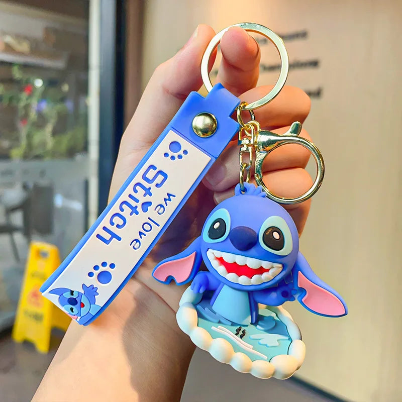 Anime Disney Keychain Mickey Minnie Lilo Stitch-103