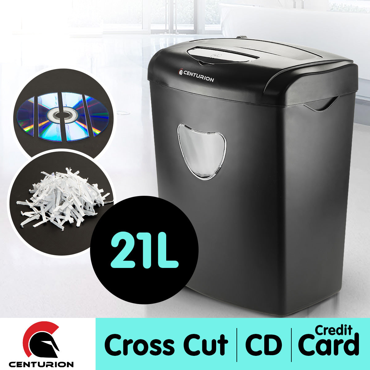 NNEDPE Centurion 21L 10 Sheets Paper Shredder