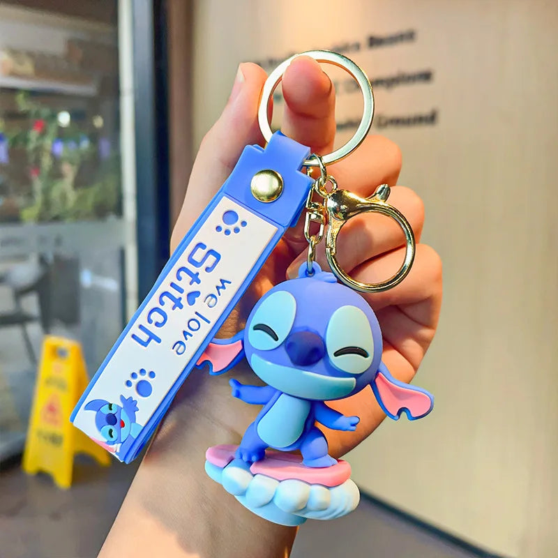 Anime Disney Keychain Mickey Minnie Lilo Stitch-100