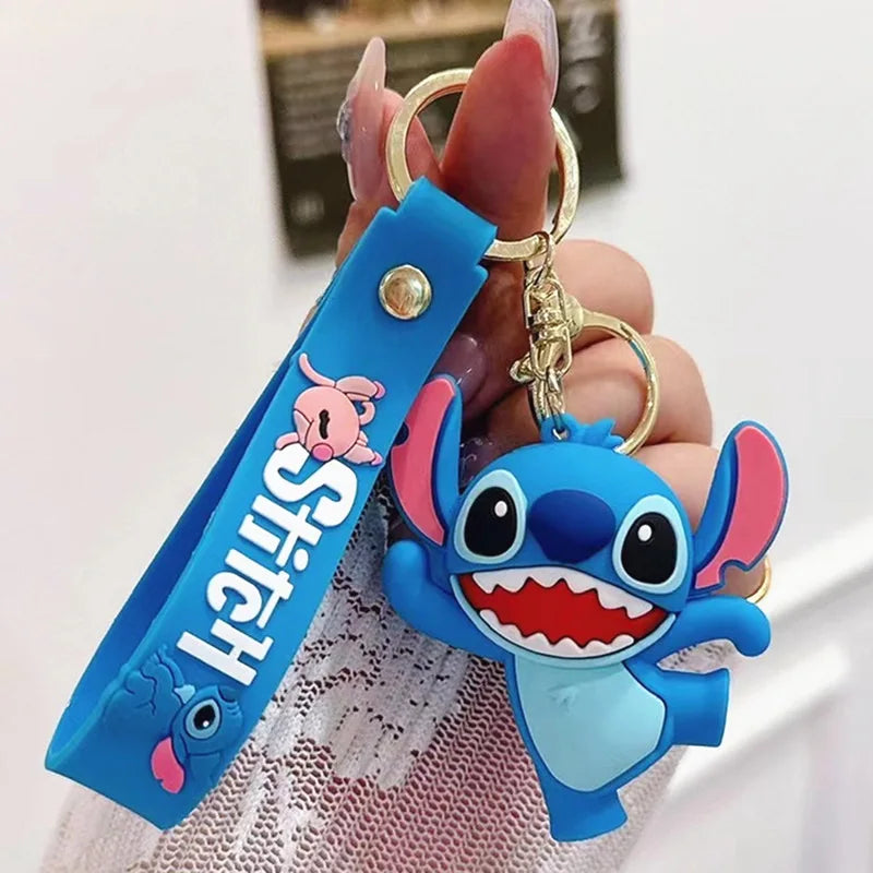 Anime Disney Keychain Mickey Minnie Lilo Stitch-17
