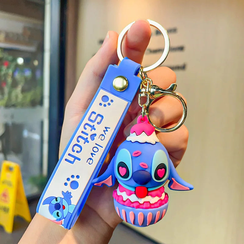 Anime Disney Keychain Mickey Minnie Lilo Stitch-102