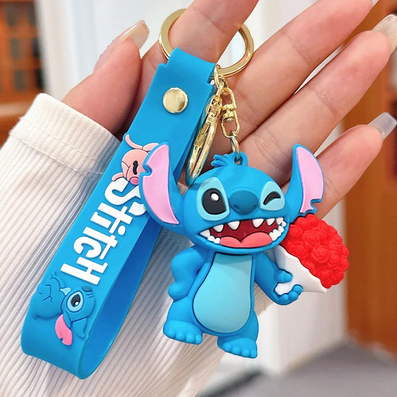 Anime Disney Keychain Mickey Minnie Lilo Stitch-75