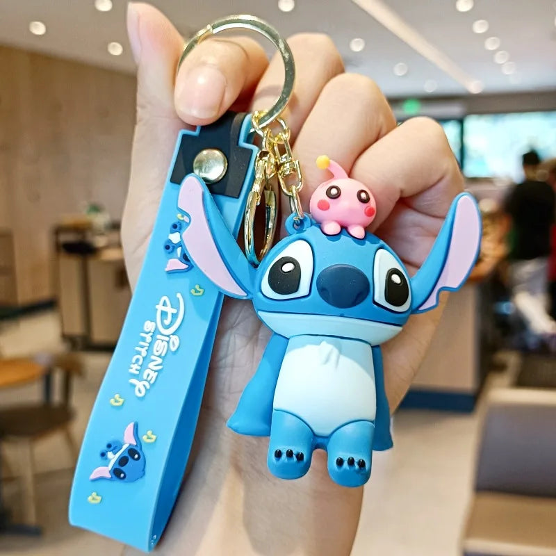 Anime Disney Keychain Mickey Minnie Lilo Stitch-25