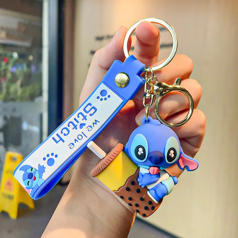 Anime Disney Keychain Mickey Minnie Lilo Stitch-98