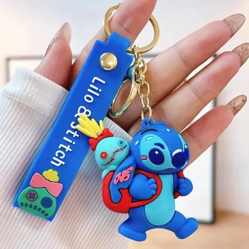 Anime Disney Keychain Mickey Minnie Lilo Stitch-43