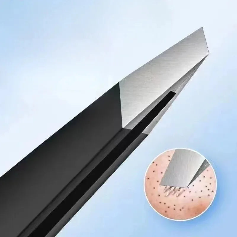 Stainless Steel Black Eyebrow Tweezer Tools