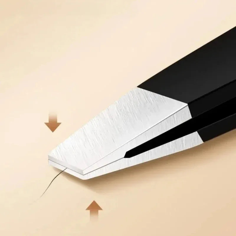 Stainless Steel Black Eyebrow Tweezer Tools