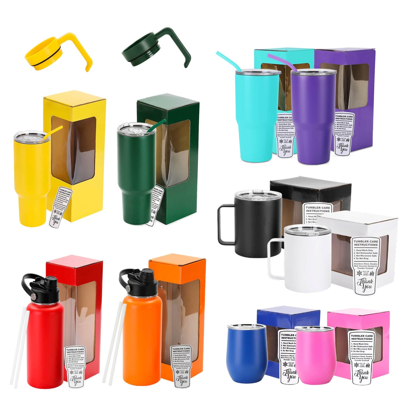 Powder Coated Tumbler 10 Pack-1