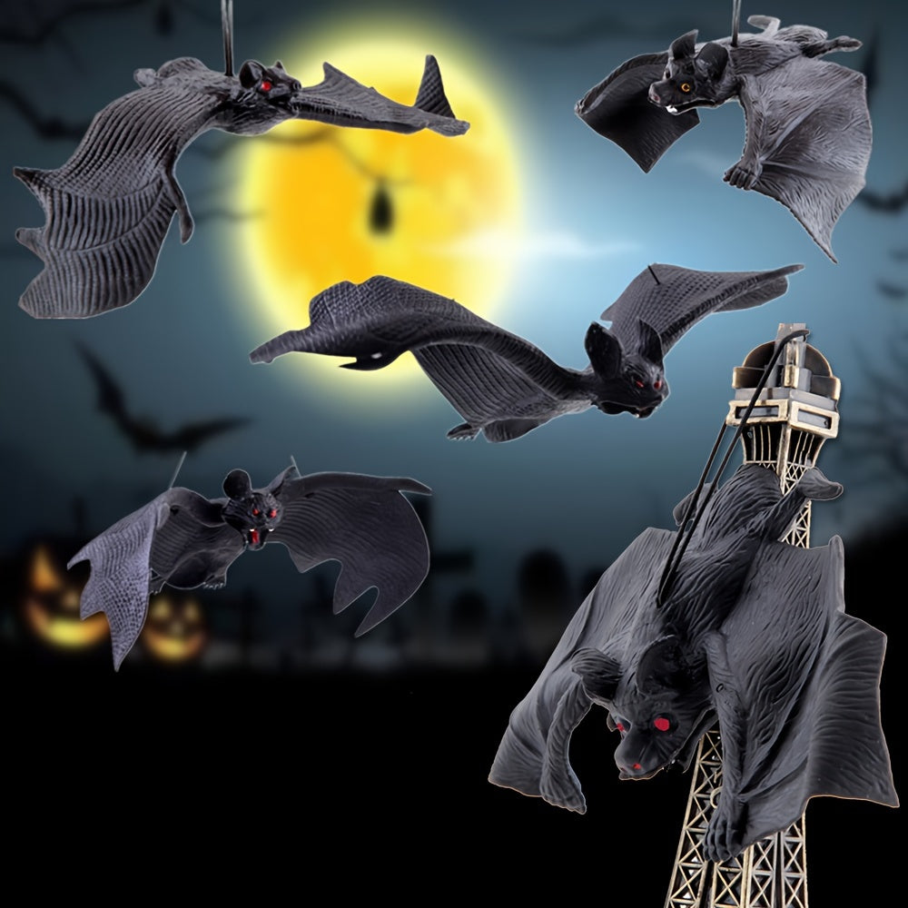 Halloween Hanging Bat Ornaments Party Decor (12pcs)