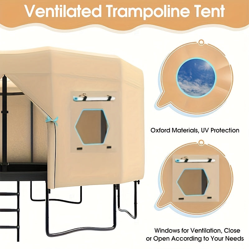 Trampoline Tent Round with UV Protection-2