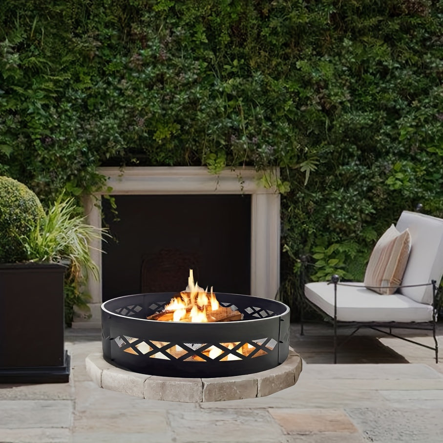 Fire Pit Ring for Outdoor Wood Burning-4
