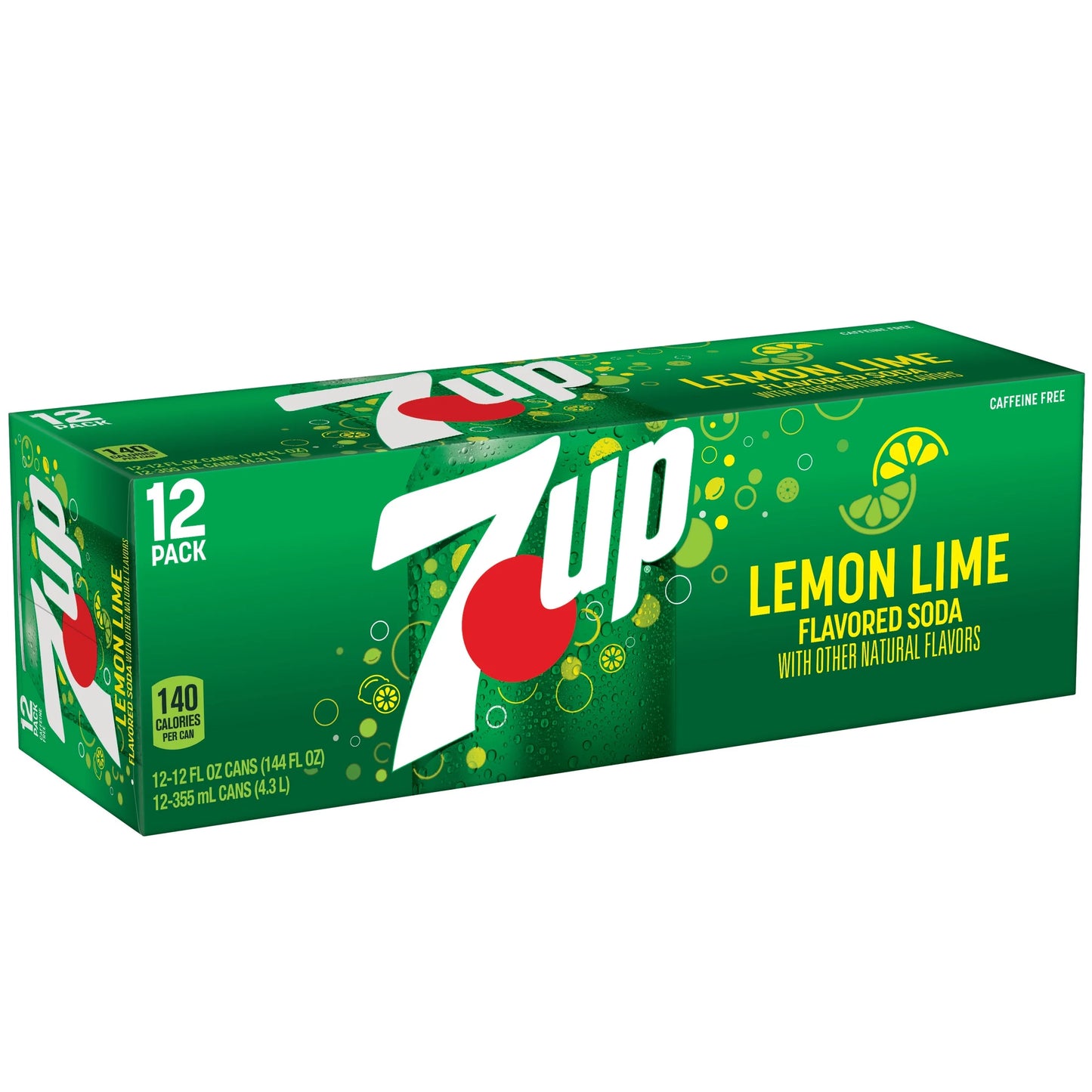 Lemon Lime Soda, 12 Fl Oz Cans, 12 Pack, Allergens Not Contained